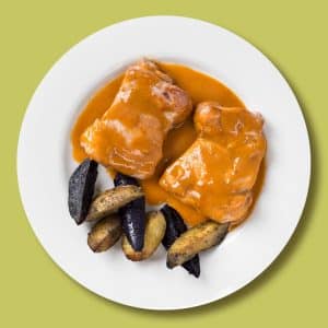 Pollo Piri Piri con guarnición de patatas rústicas (270 g.)