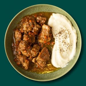 Cerdo asado con puré parmentier (400 g.)