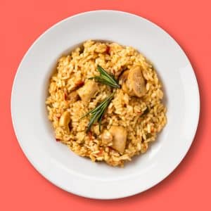 Arroz con pollo de corral (400 g.)