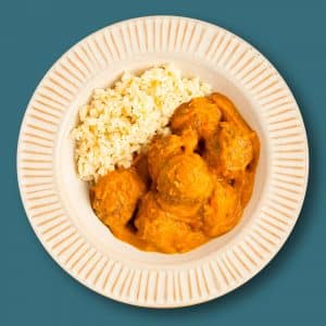Albóndigas de ternera con salsa cremosa de verduras (350 g.)