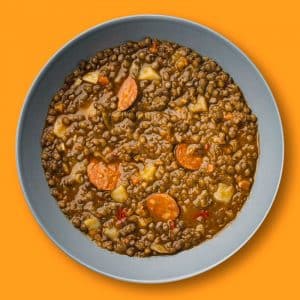 Lentejas caseras con chorizo (300 g.)